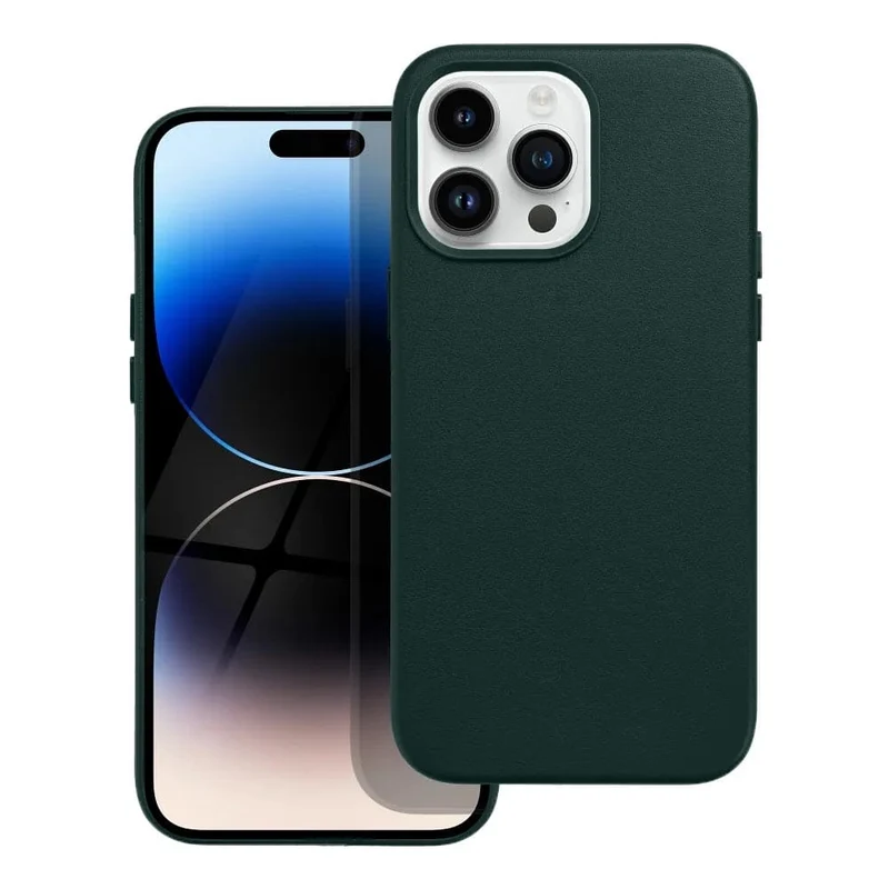 Casify Leren Hoesje met MagSafe voor de iPhone 14 Pro Max - Bosgroen