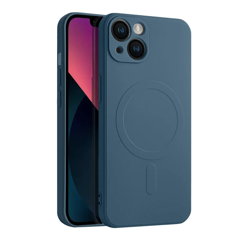 Casify Siliconen Hoesje met MagSafe voor de iPhone 13 - Blauw