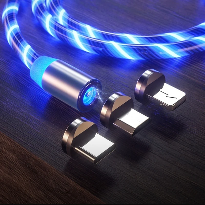 Flowing Light Magnetic Charging Cable