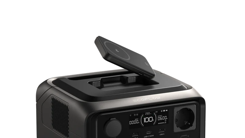 EcoFlow RIVER 3 Plus Max Wireless Powerstation 858 Wh, mit Rapid 5k Powerbank, EU Version