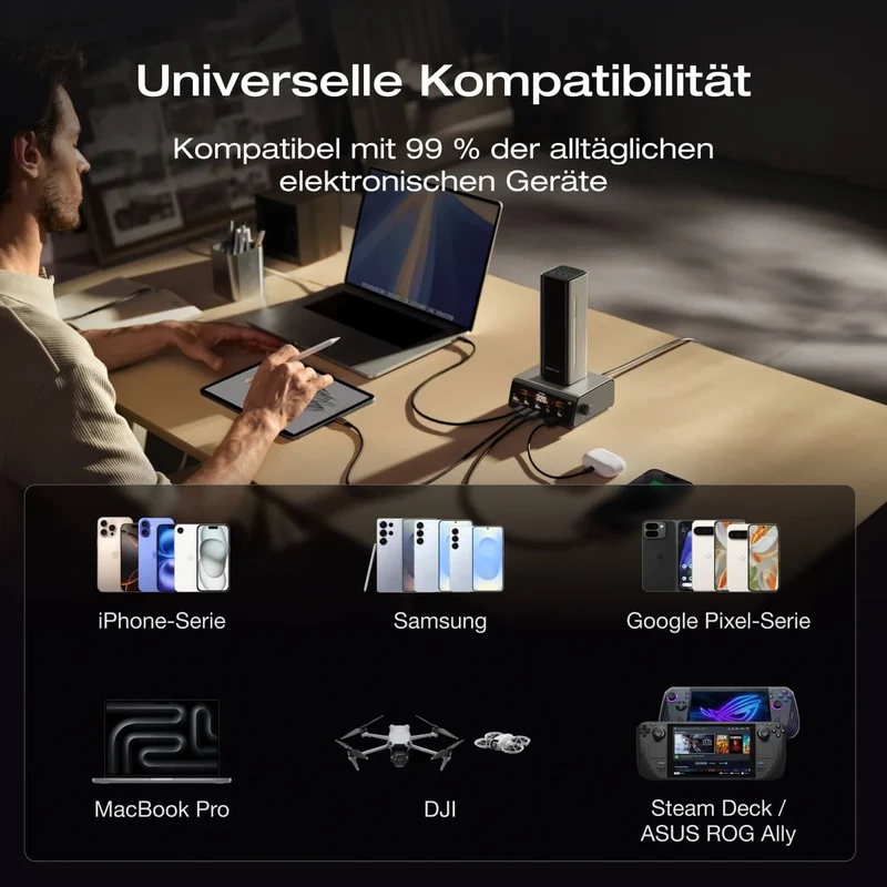 EcoFlow RAPID Pro Powerbank 27'650 mAh | 320 W laden, bis zu 300 W entladen | + ausziehbares 140 W USB-C Kabel