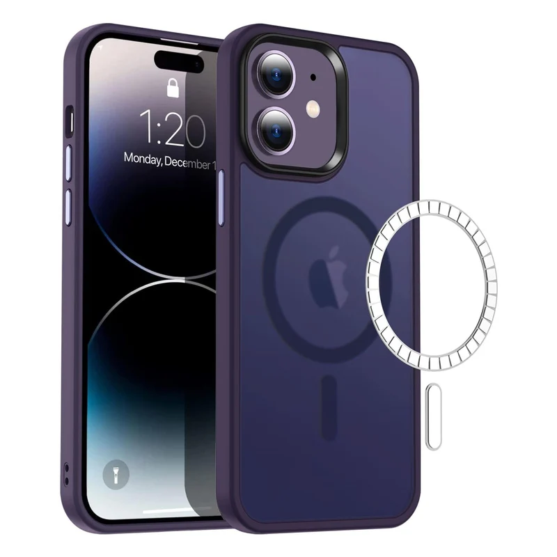 Casify Matte Hoesje met MagSafe voor de iPhone 11 - Mat Donkerpaars