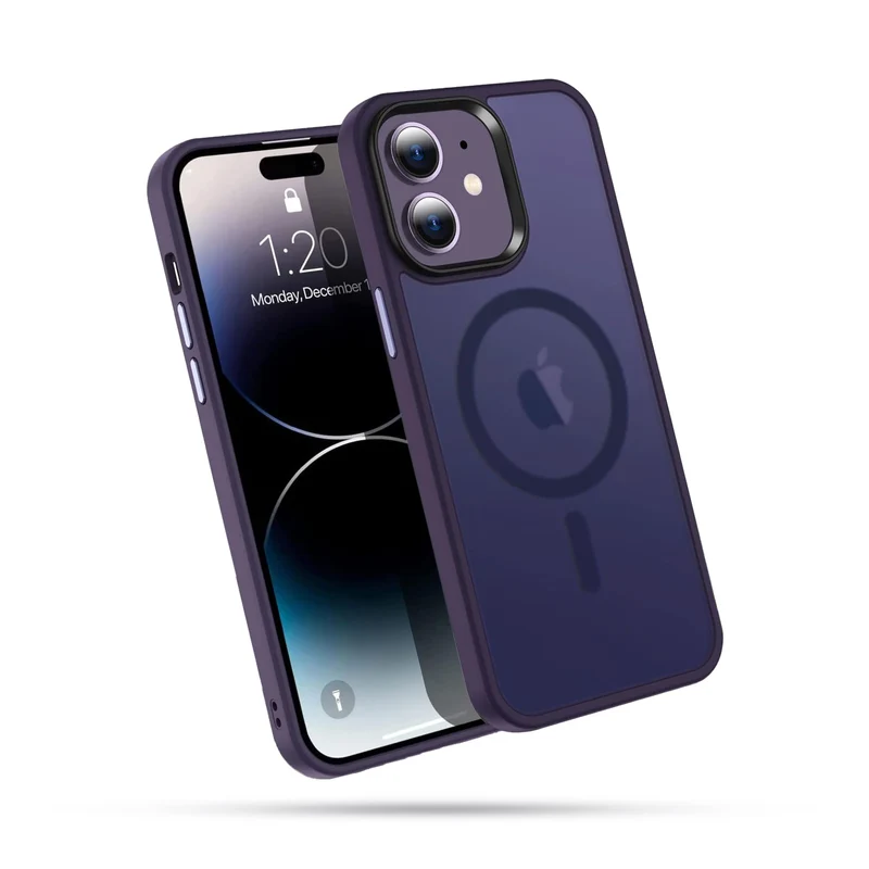 Casify Matte Hoesje met MagSafe voor de iPhone 11 - Mat Donkerpaars