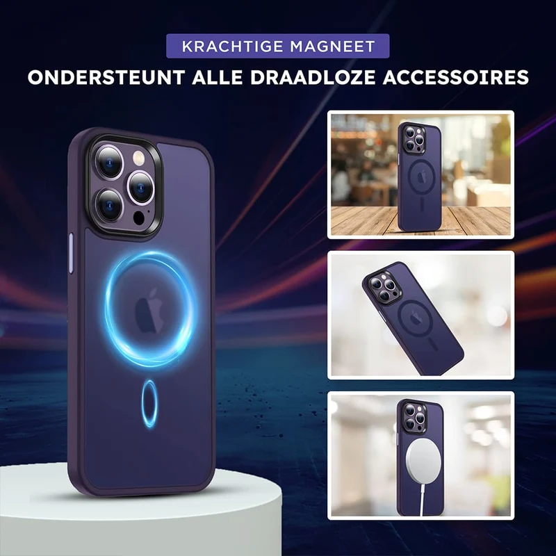 Casify Matte Hoesje met MagSafe voor de iPhone 11 - Mat Donkerpaars