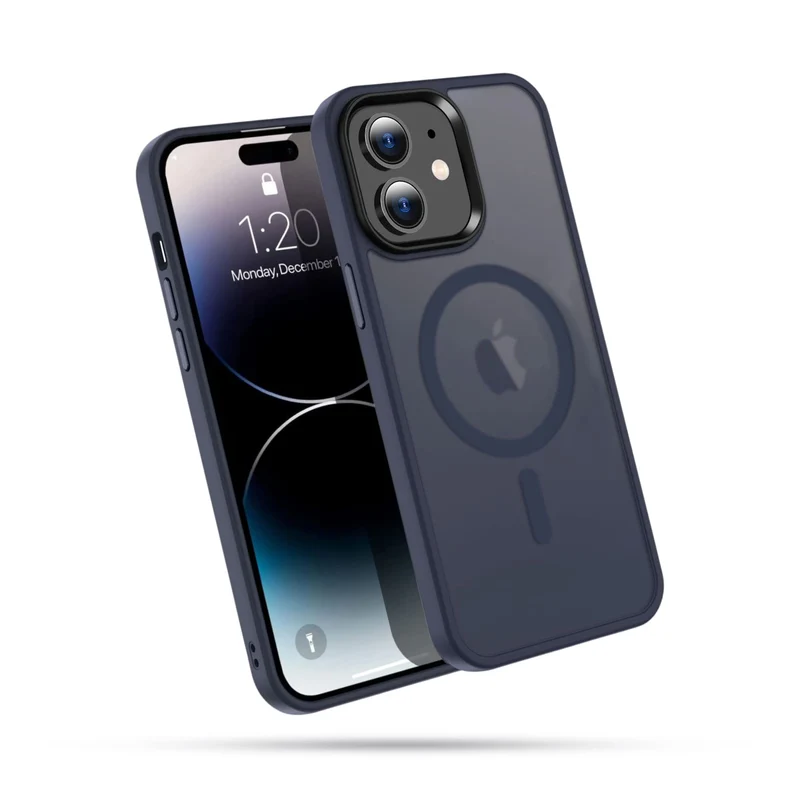 Casify Matte Hoesje met MagSafe voor de iPhone 11 - Mat Donkerblauw
