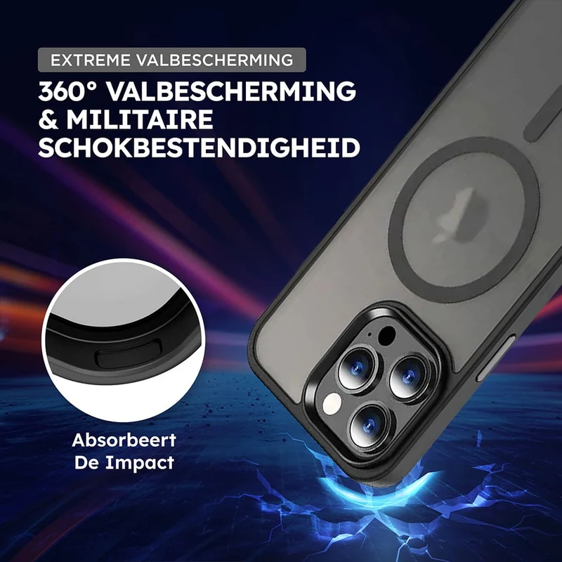 Casify Matte Hoesje met MagSafe voor de iPhone 11 - Mat Zwart