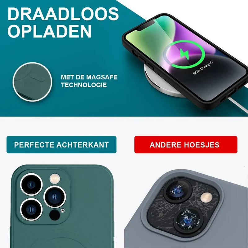 Casify Siliconen Hoesje met MagSafe voor de iPhone 11 Pro Max - Legergroen