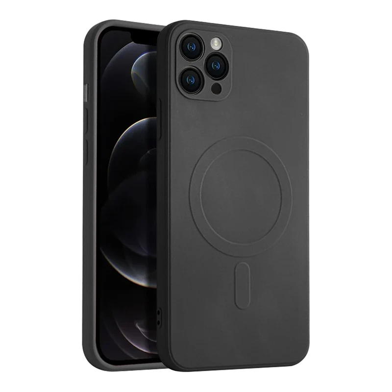 Casify Siliconen Hoesje met MagSafe voor de iPhone 11 Pro Max - Zwart