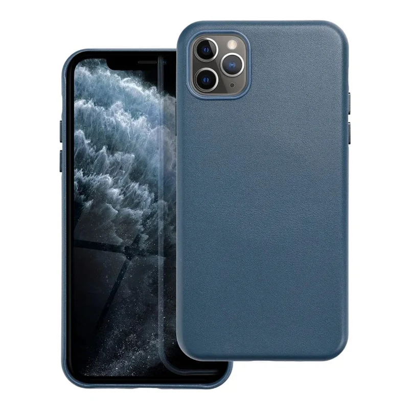 Casify Leren Hoesje met MagSafe voor de iPhone 11 Pro Max - Donkerblauw