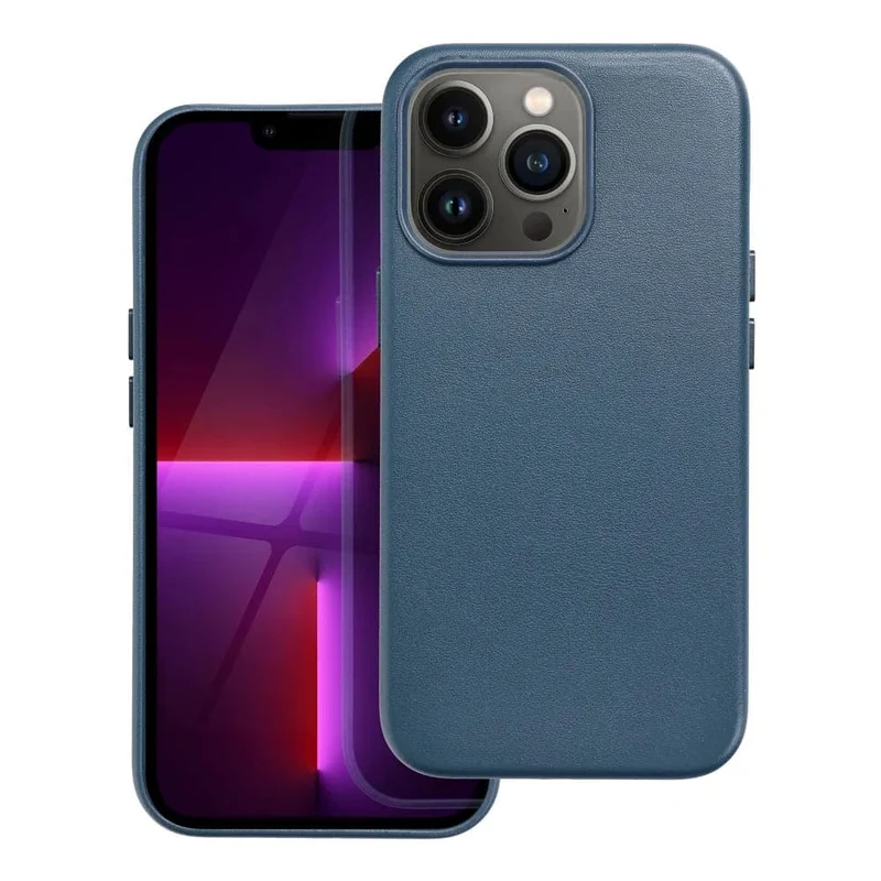 Casify Leren Hoesje met MagSafe voor de iPhone 13 Pro - Donkerblauw