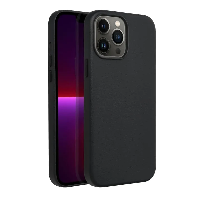 Casify Leren Hoesje met MagSafe voor de iPhone 13 Pro Max - Zwart