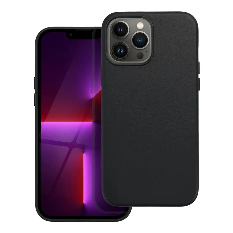 Casify Leren Hoesje met MagSafe voor de iPhone 13 Pro Max - Zwart