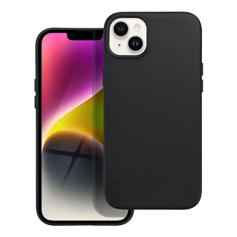 Casify Leren Hoesje met MagSafe voor de iPhone 14 Plus - Zwart