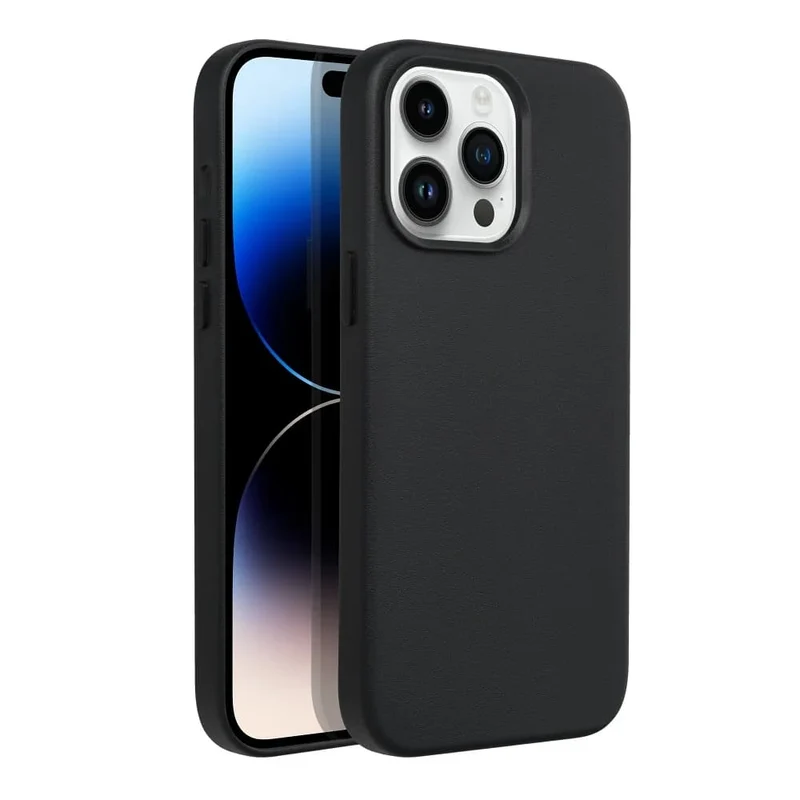 Casify Leren Hoesje met MagSafe voor de iPhone 14 Pro Max - Zwart