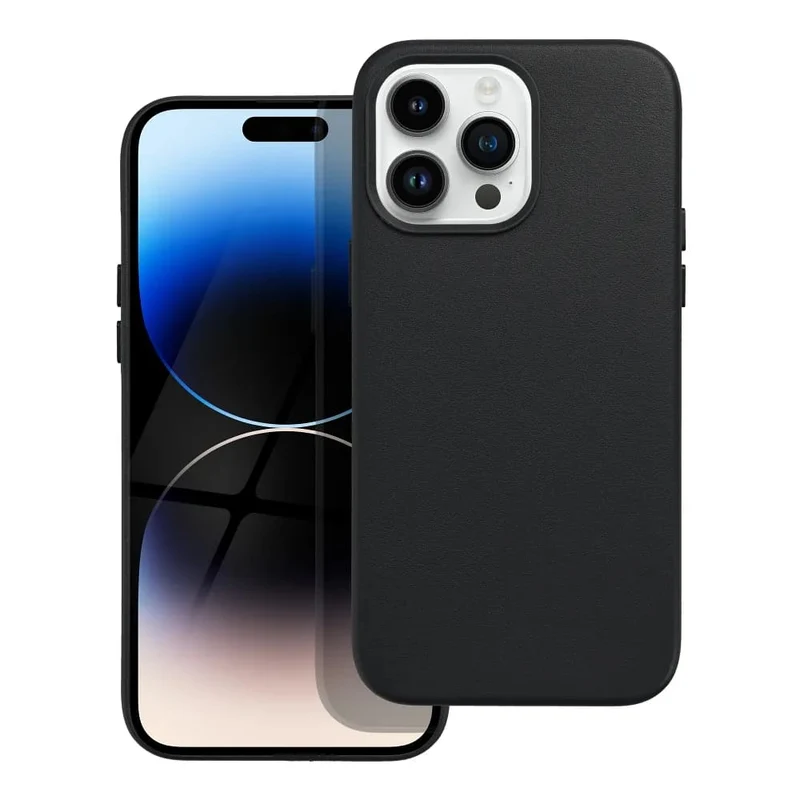 Casify Leren Hoesje met MagSafe voor de iPhone 14 Pro Max - Zwart