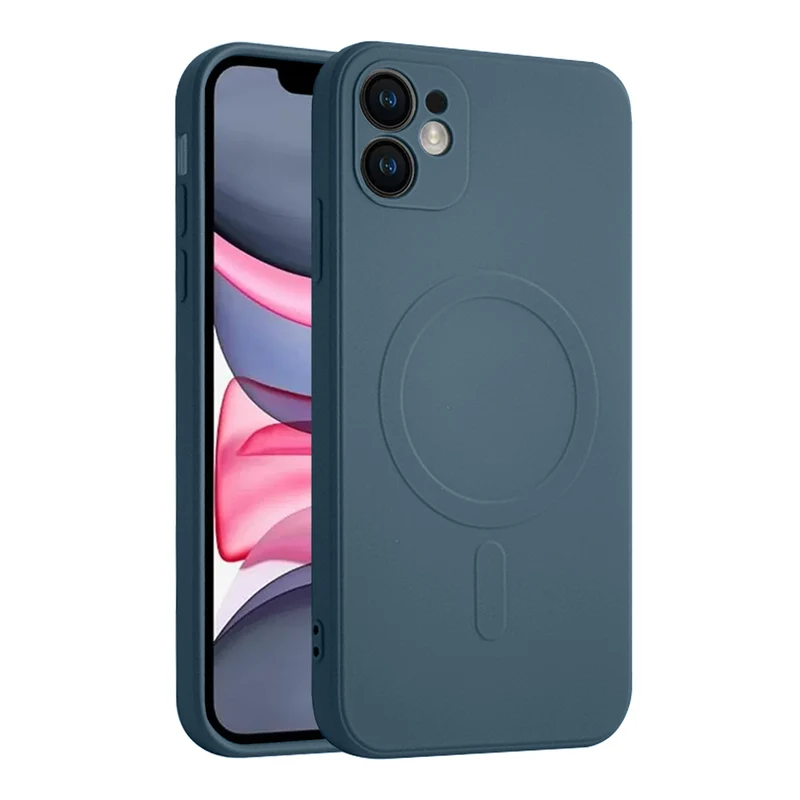 Casify Siliconen Hoesje met MagSafe voor de iPhone 11 - Blauw