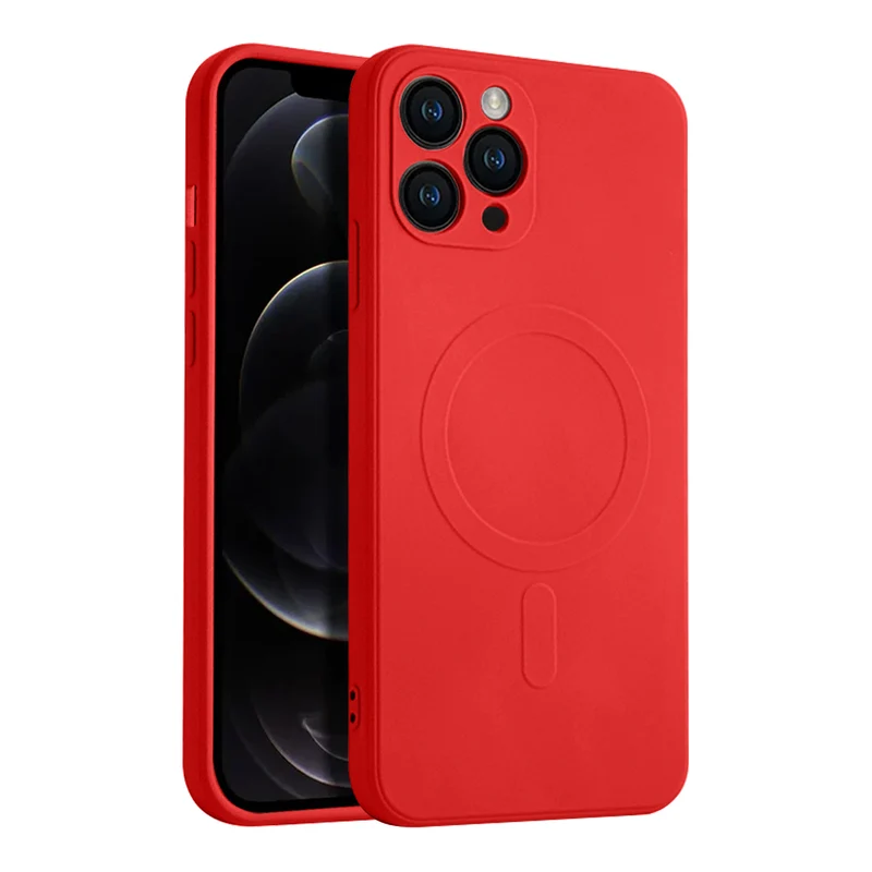 Casify Siliconen Hoesje met MagSafe voor de iPhone 11 Pro - Rood