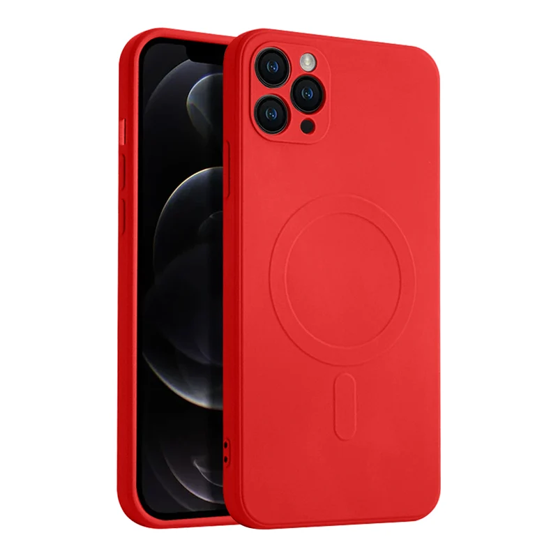 Casify Siliconen Hoesje met MagSafe voor de iPhone 11 Pro Max - Rood