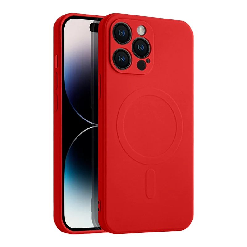 Casify Siliconen Hoesje met MagSafe voor de iPhone 12 Pro - Rood