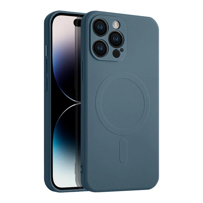 Casify Siliconen Hoesje met MagSafe voor de iPhone 12 Pro - Blauw