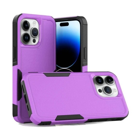 Traveler Hybrid Case For iPhone 16 Pro Max (purple)