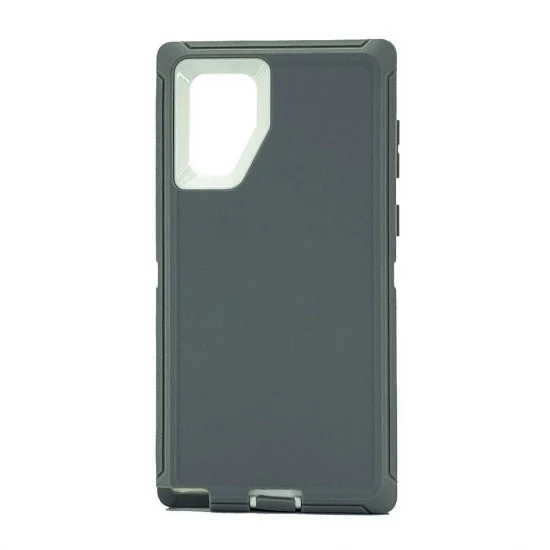 Defender Case w/ Clip For Samsung Note 10 (grey+white)