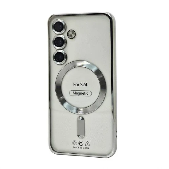 Electroplated Magsafe TPU Case for Samsung Galaxy S22 Plus (silver)