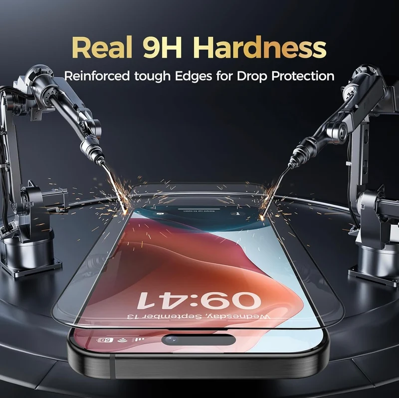 10D Full Cover Tempered Glass Screen Protector For iPhone 16 Plus