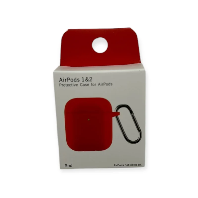 AIRPODS 1&2 NEW SILICONE CASE(Red)