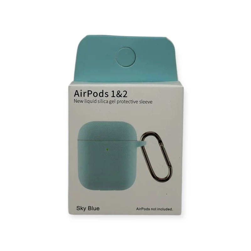 AIRPODS 1&2 NEW SILCONE CASE(Sky blue)