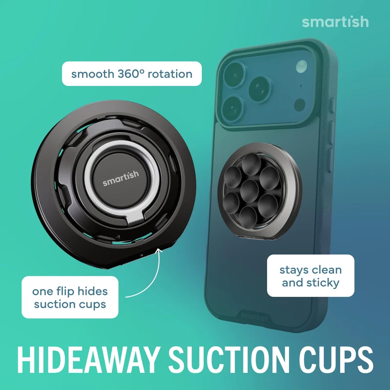 Wallflower MagSafe Suction Mount & Phone Grip Stand
