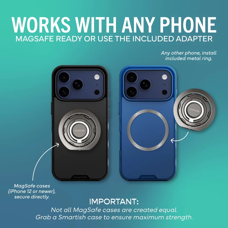 Wallflower MagSafe Suction Mount & Phone Grip Stand