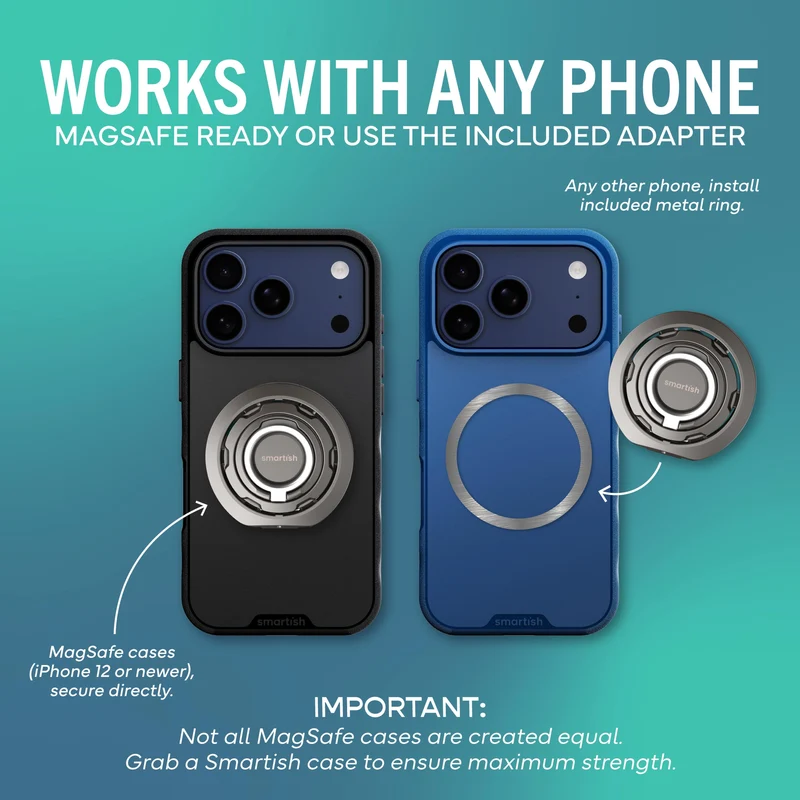 Wallflower MagSafe Suction Mount & Phone Grip Stand