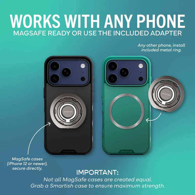 Wallflower MagSafe Suction Mount & Phone Grip Stand