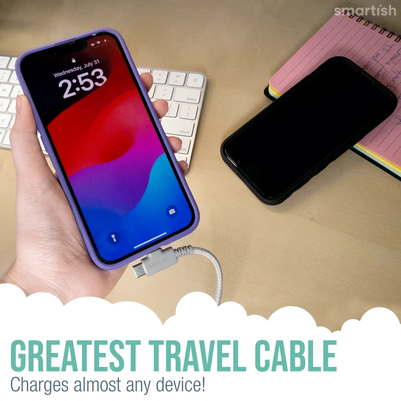 Crown Joule - Lightning Fast Charging Cable - 6ft - USB-C to USB-C and Lightning