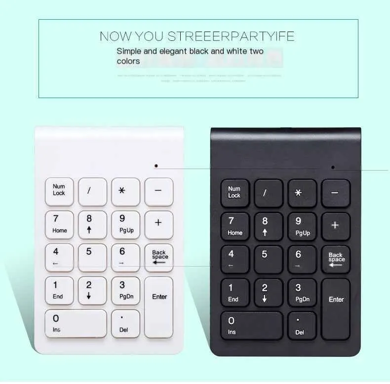 Wireless 18-Key Number Pad (2.4GHz)