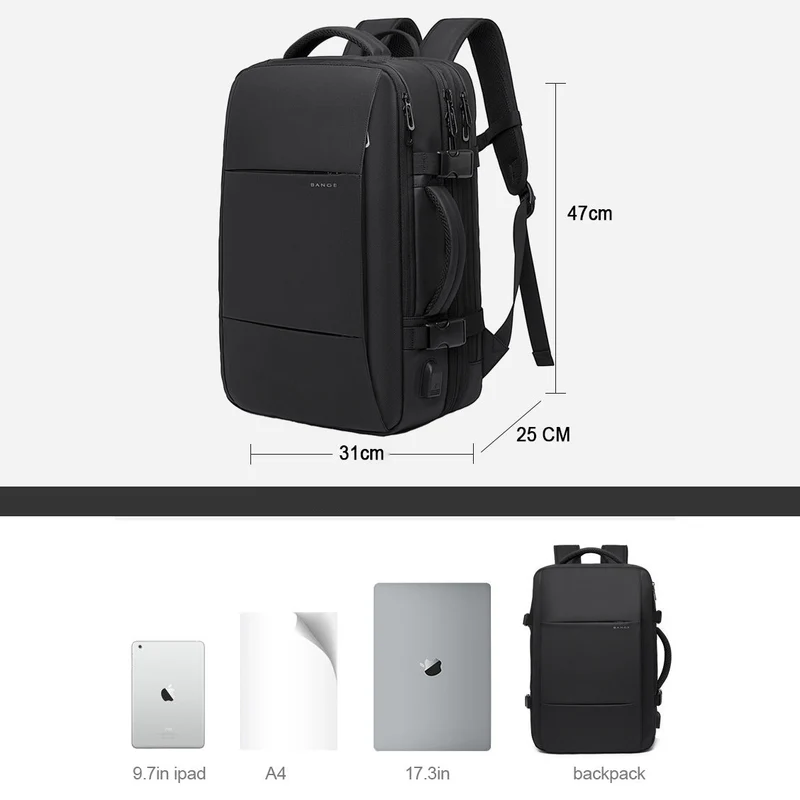Business Padded Expandable Laptop Backpack