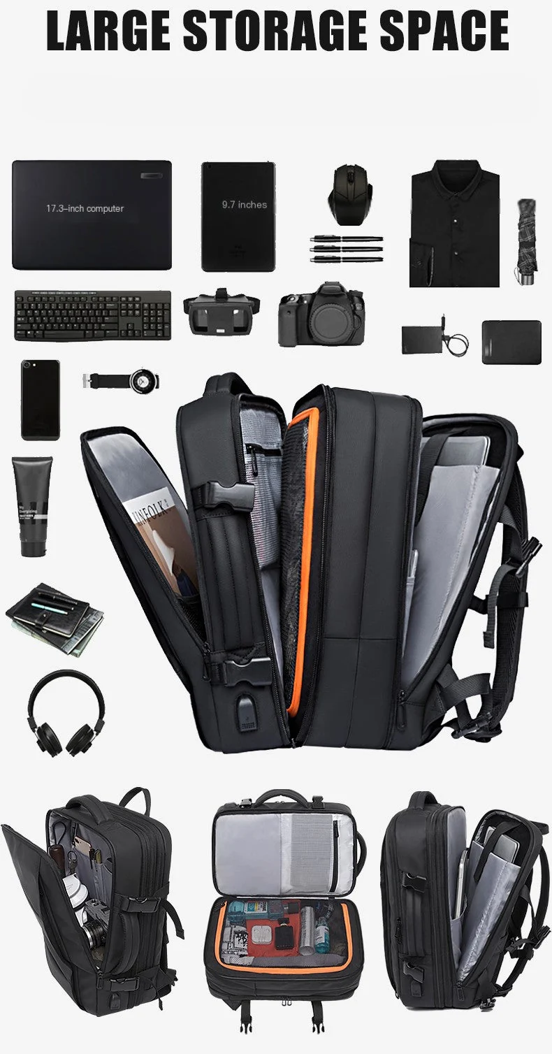 Business Padded Expandable Laptop Backpack