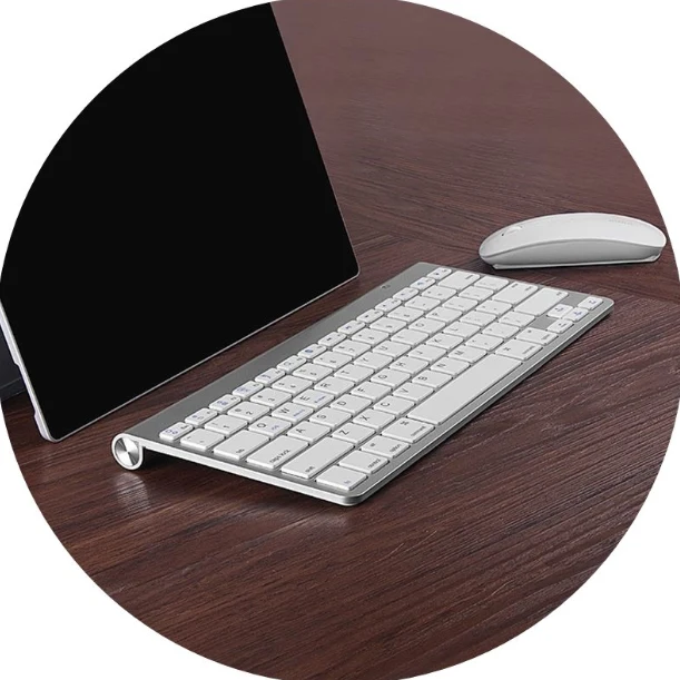 Slim & Portable Bluetooth High‑Precision Keyboard & Mouse Workspace Combo