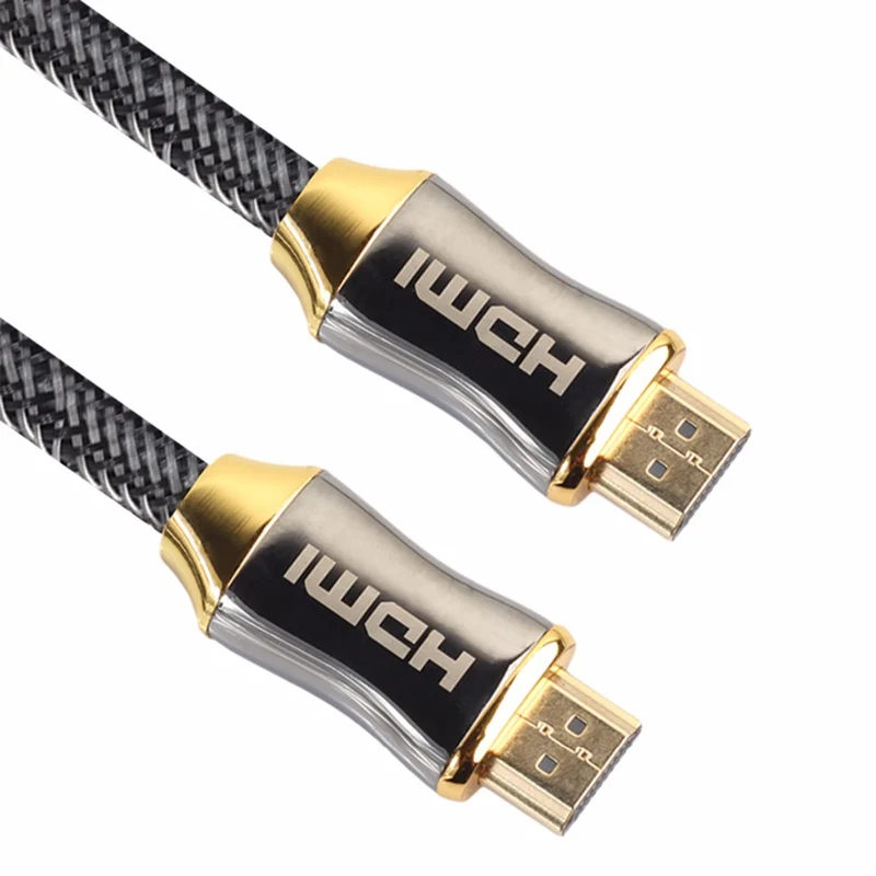 HDMI 2.0 Zinc Alloy Cable - 4K, 60hz, Pure Copper Conductor, Triple‑Shielded (1–10 m)
