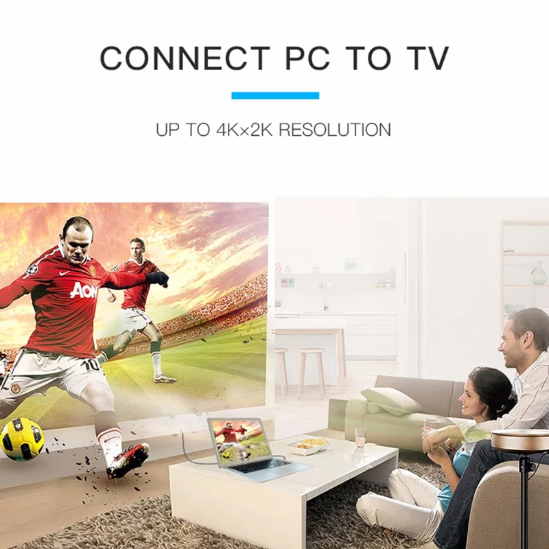 HDMI 2.0 Zinc Alloy Cable - 4K, 60hz, Pure Copper Conductor, Triple‑Shielded (1–10 m)