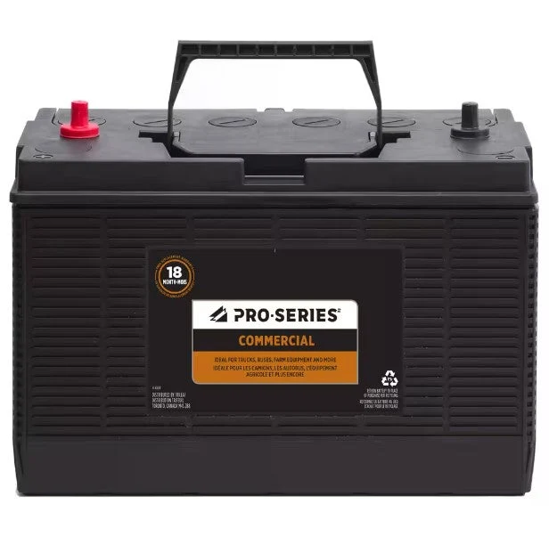 Battery 12V Commercial HD Group 31 Thrd Top Post 3/8 in 950Cca, 13''L X 8-1/2''H X 7''W