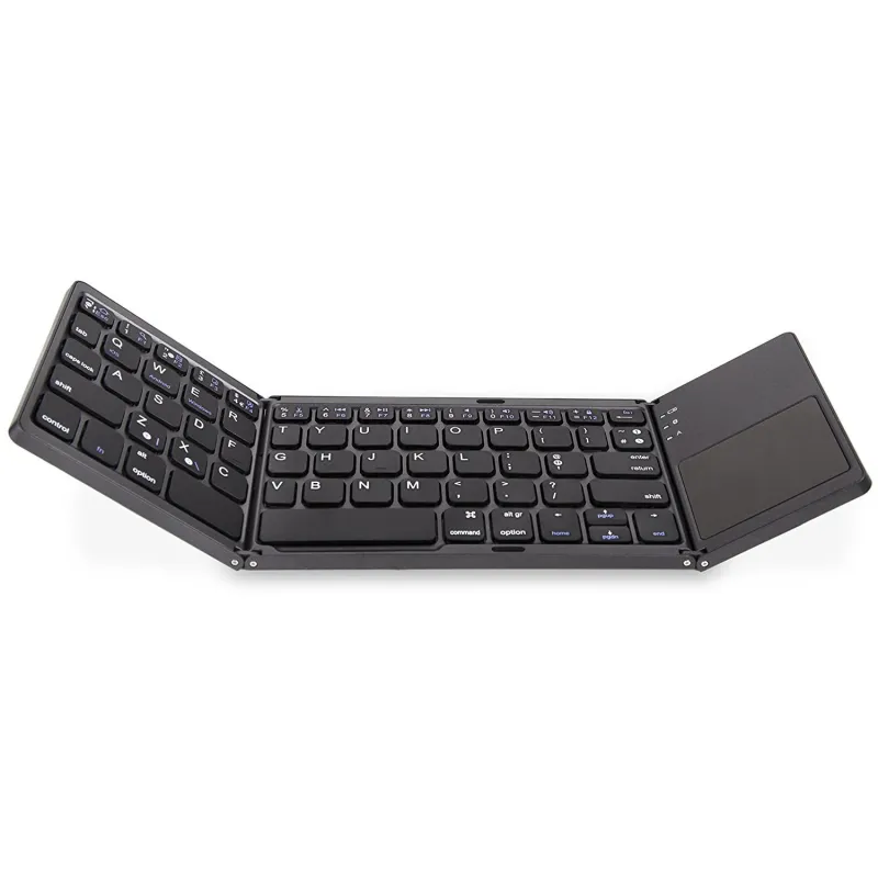 Universal Tri-Fold Mini-Keyboard with Integrated Touchpad