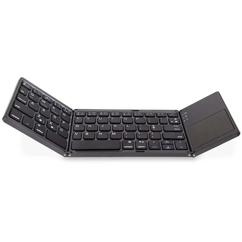 Universal Tri-Fold Mini-Keyboard with Integrated Touchpad