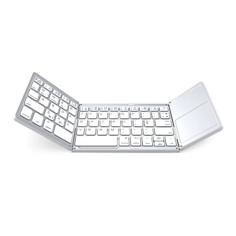 Universal Tri-Fold Mini-Keyboard with Integrated Touchpad