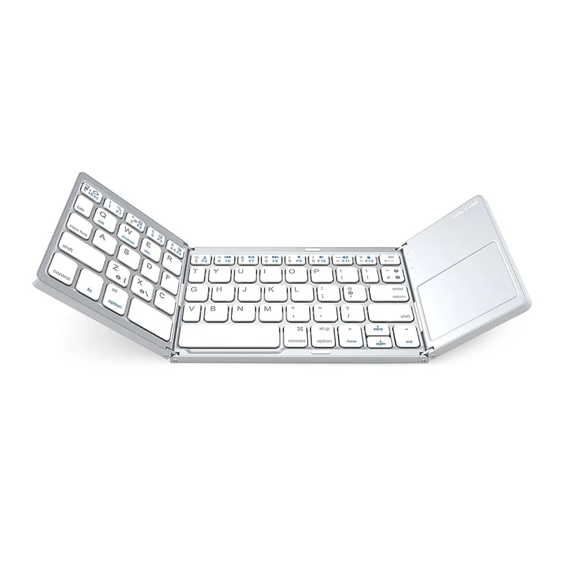 Universal Tri-Fold Mini-Keyboard with Integrated Touchpad