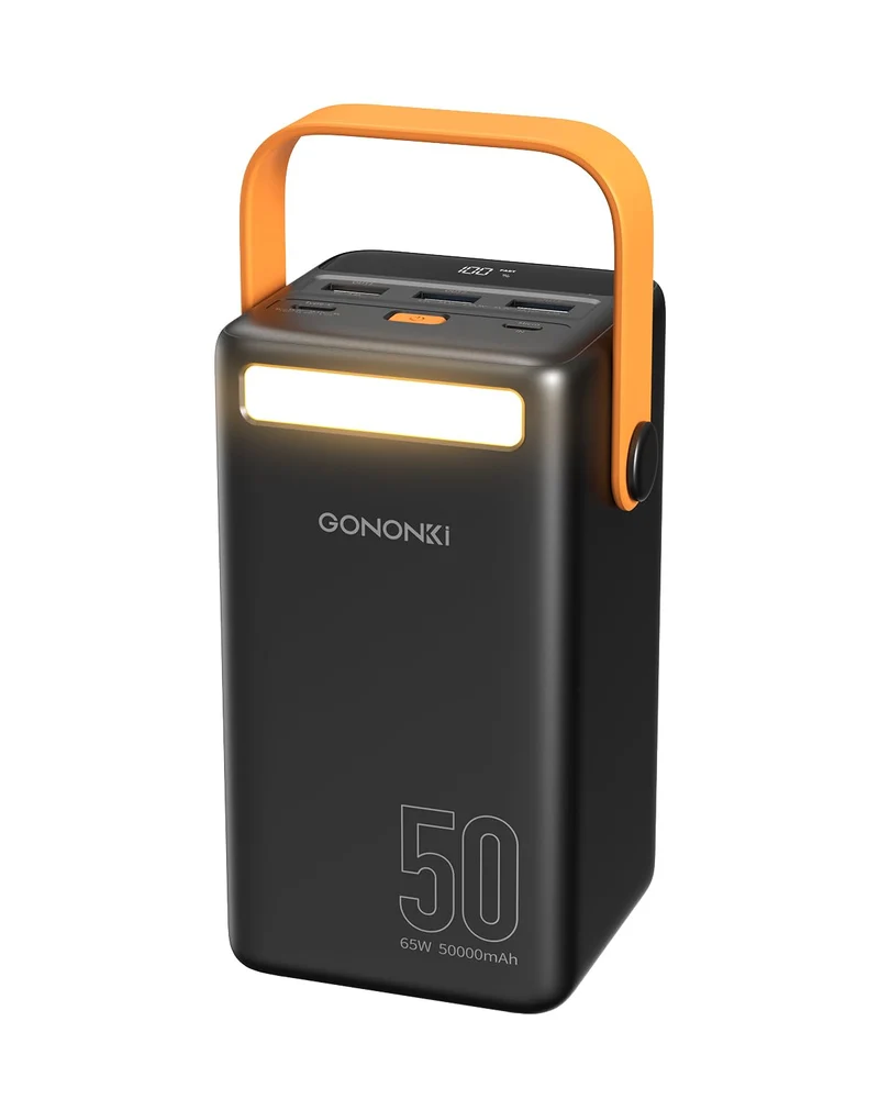 GONONKI 50,000mAh Portable Power Bank - 65W Fast‑Charger