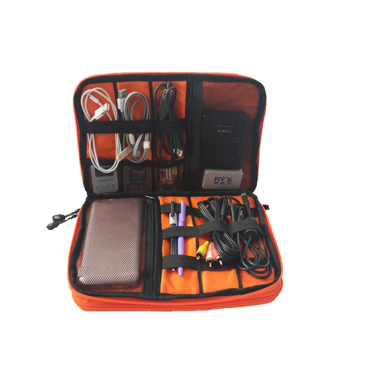Dual‑Layer Travel Storage Case Cable Organizer Bag for Electronics & Accessories