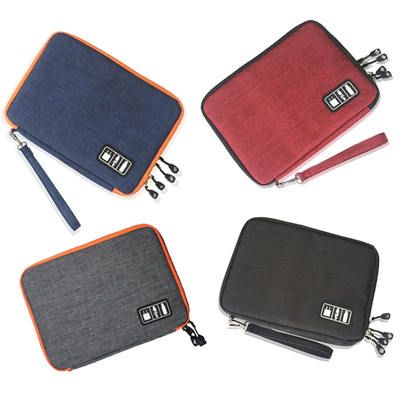 Dual‑Layer Travel Storage Case Cable Organizer Bag for Electronics & Accessories