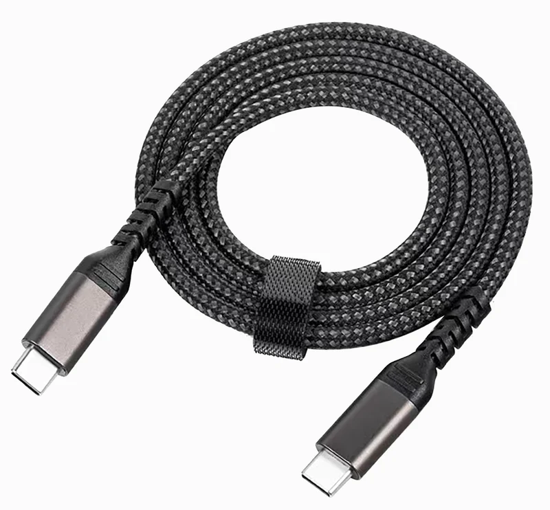 USB‑C to USB‑C Nylon Cable - 6 ft, 60W Power Delivery